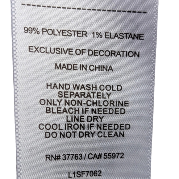 Laundry by Shelli Segal Womens Button Down Shirt Cream Size Medium - Picture 7 of 16